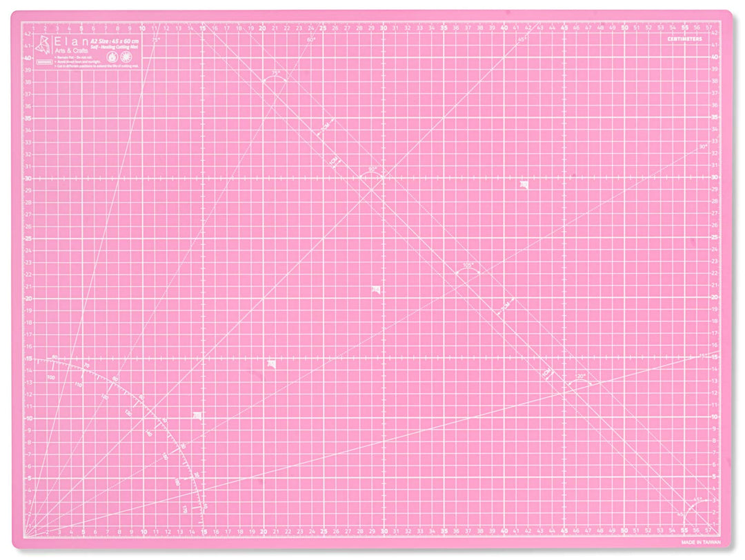 Schneidematte selbstheilend A2 45x60 cm Rosa 5-lagig Nähen Quilten