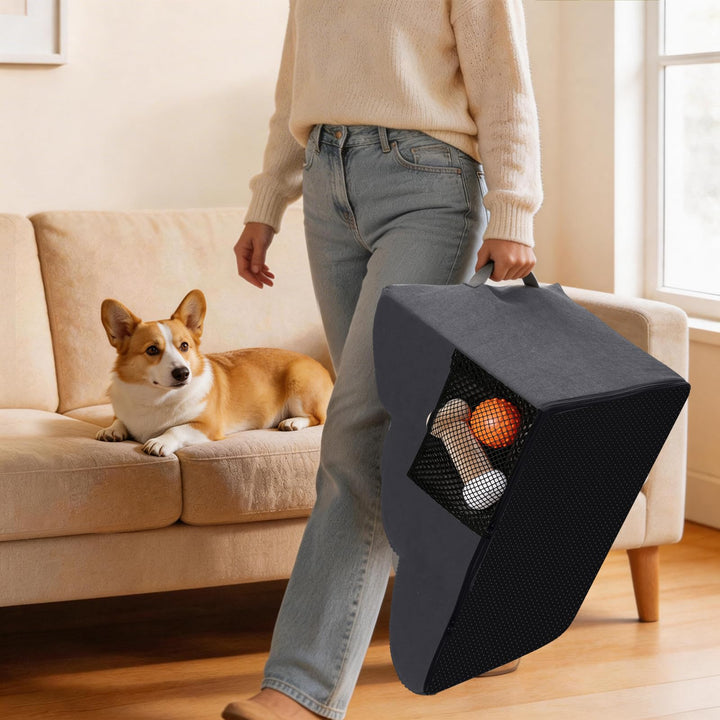 Hundetreppe 3 Stufen Schaumstoff mit Tragegriff für Hund und Katze - Bild 6
