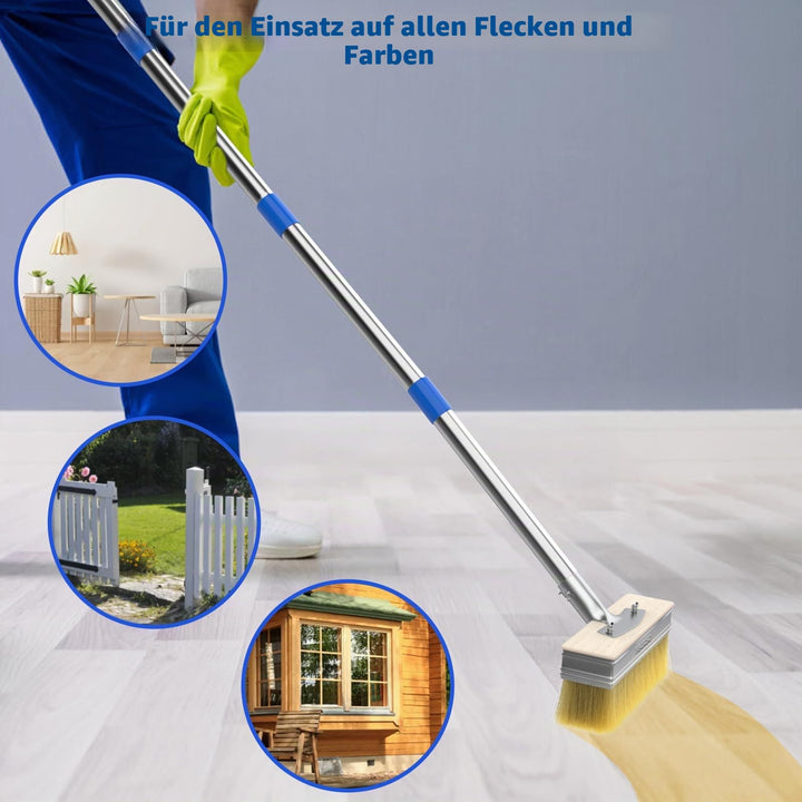 Flächenstreicher mit langem Griff 153cm 2 Pinselköpfe 18cm breit - Bild 4