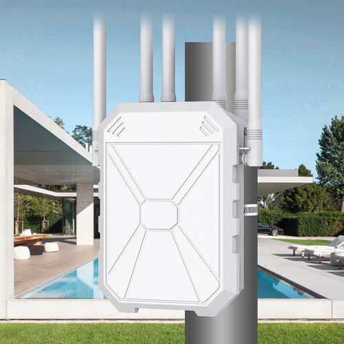 WLAN Repeater Outdoor WiFi 6 AX1800 Dualband IP65 fuer Garten