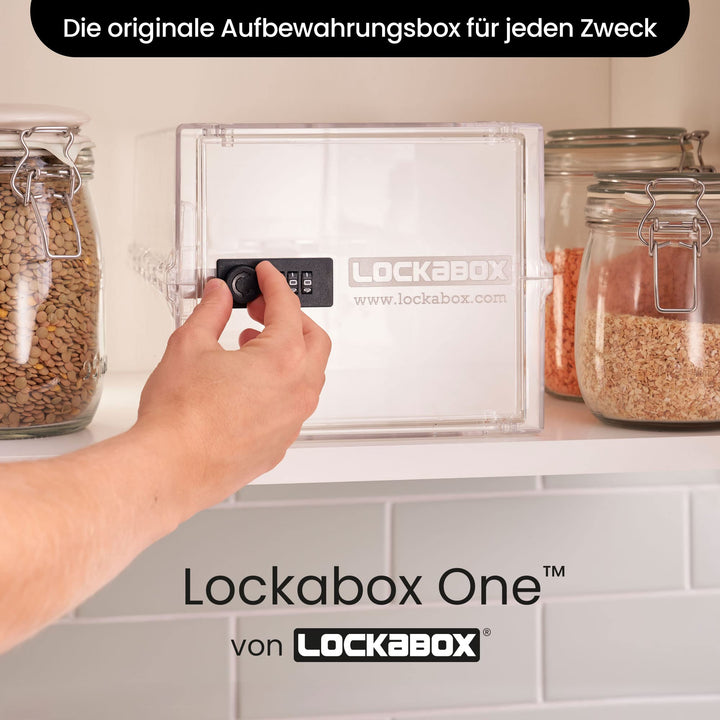 Abschliessbare Box Zahlenschloss 10L Polycarbonat BPA-frei transparent - Bild 2