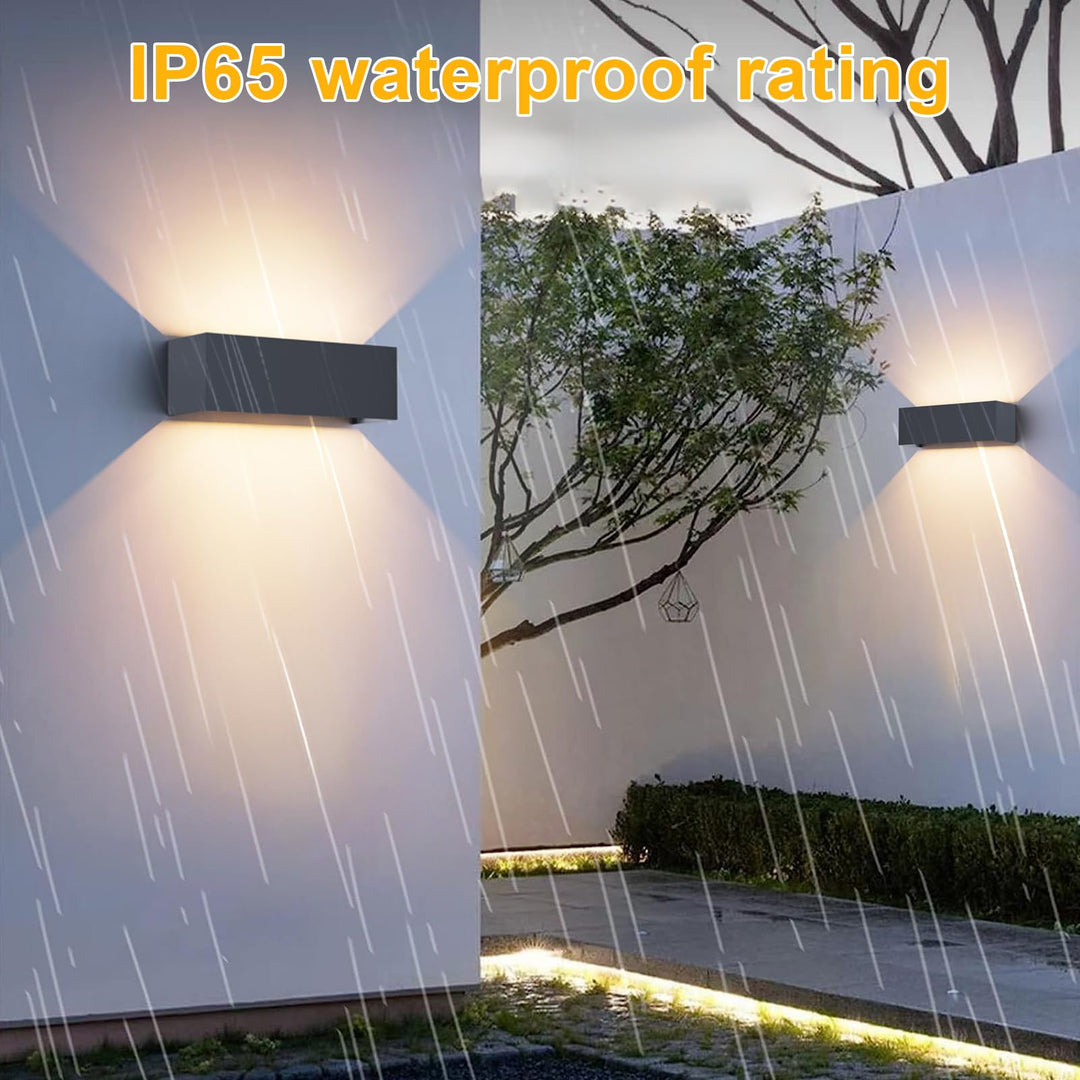 Aussenwandleuchte LED 30W Aluminium IP65 Warmweiss Anthrazit - Bild 4