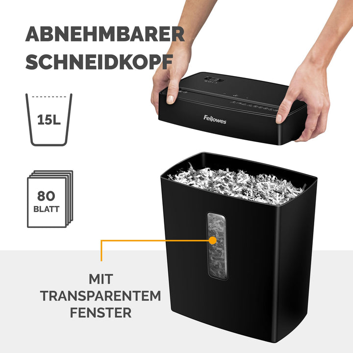 Aktenvernichter Partikelschnitt P4 8 Blatt 15L Homeoffice - Bild 5