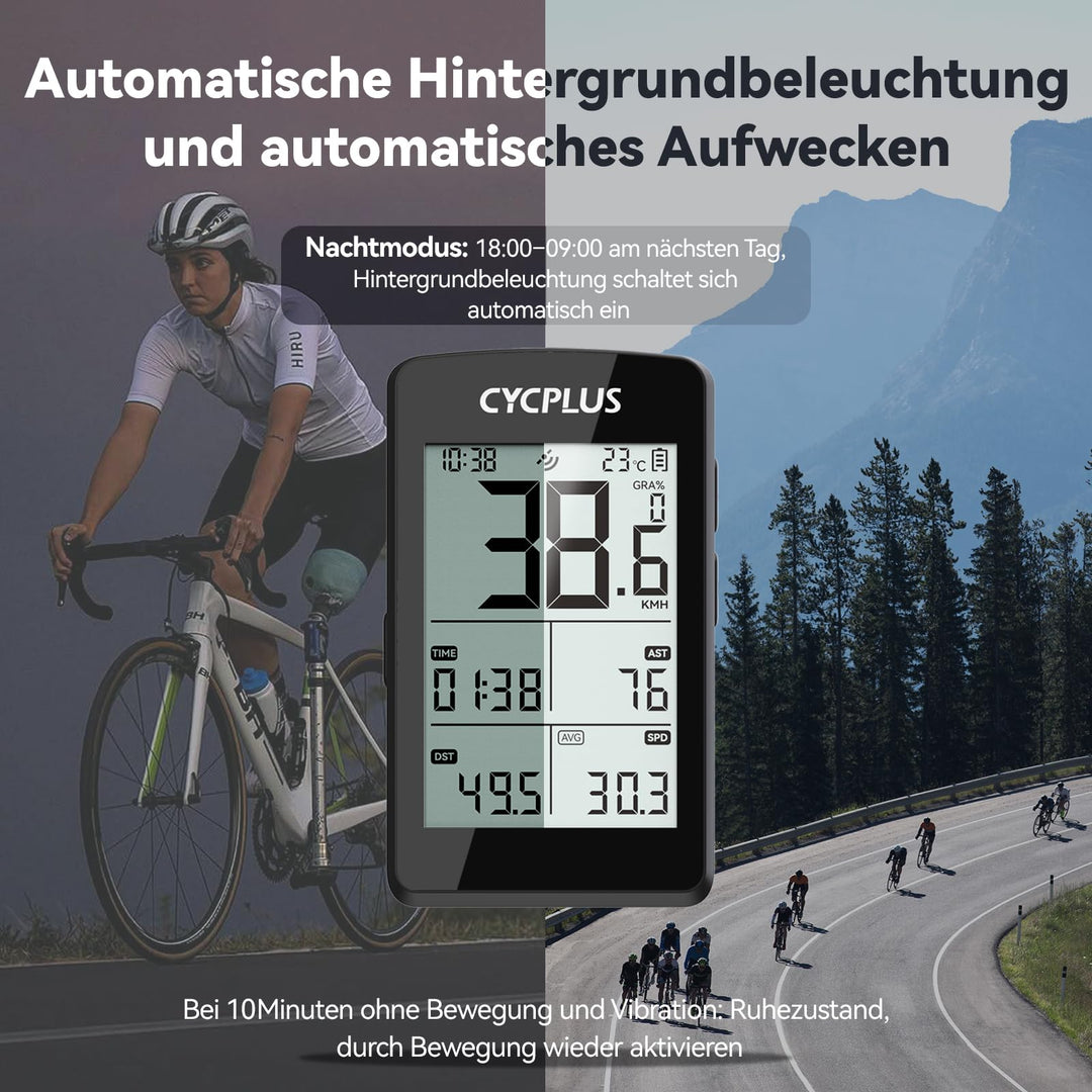 GPS Fahrradcomputer Bluetooth ANT+ 2,8 Zoll 100h Akku IPX7 - Bild 8