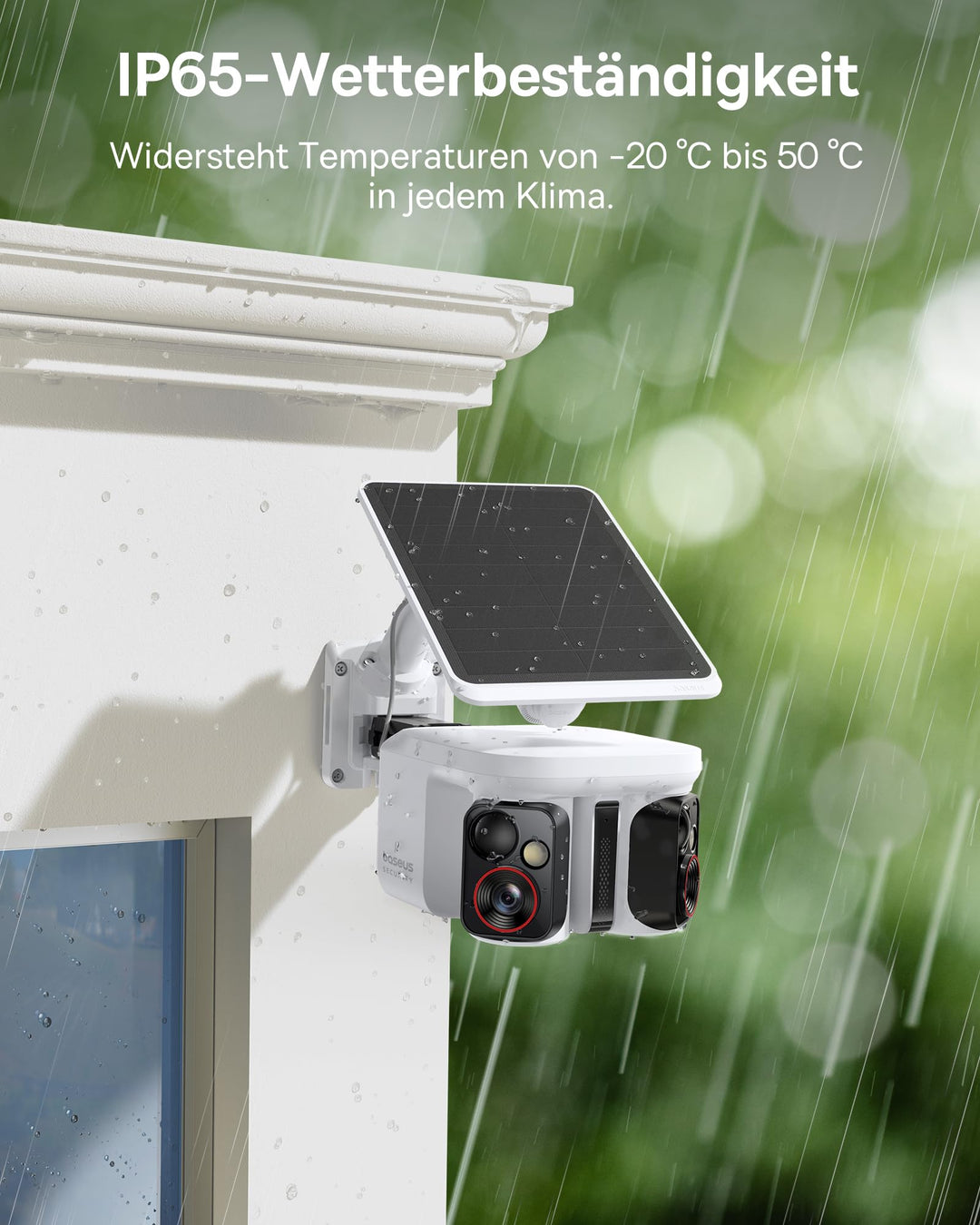 Überwachungskamera Aussen Dual 3K Solar WLAN mit KI-Tracking 7800 mAh - Bild 9