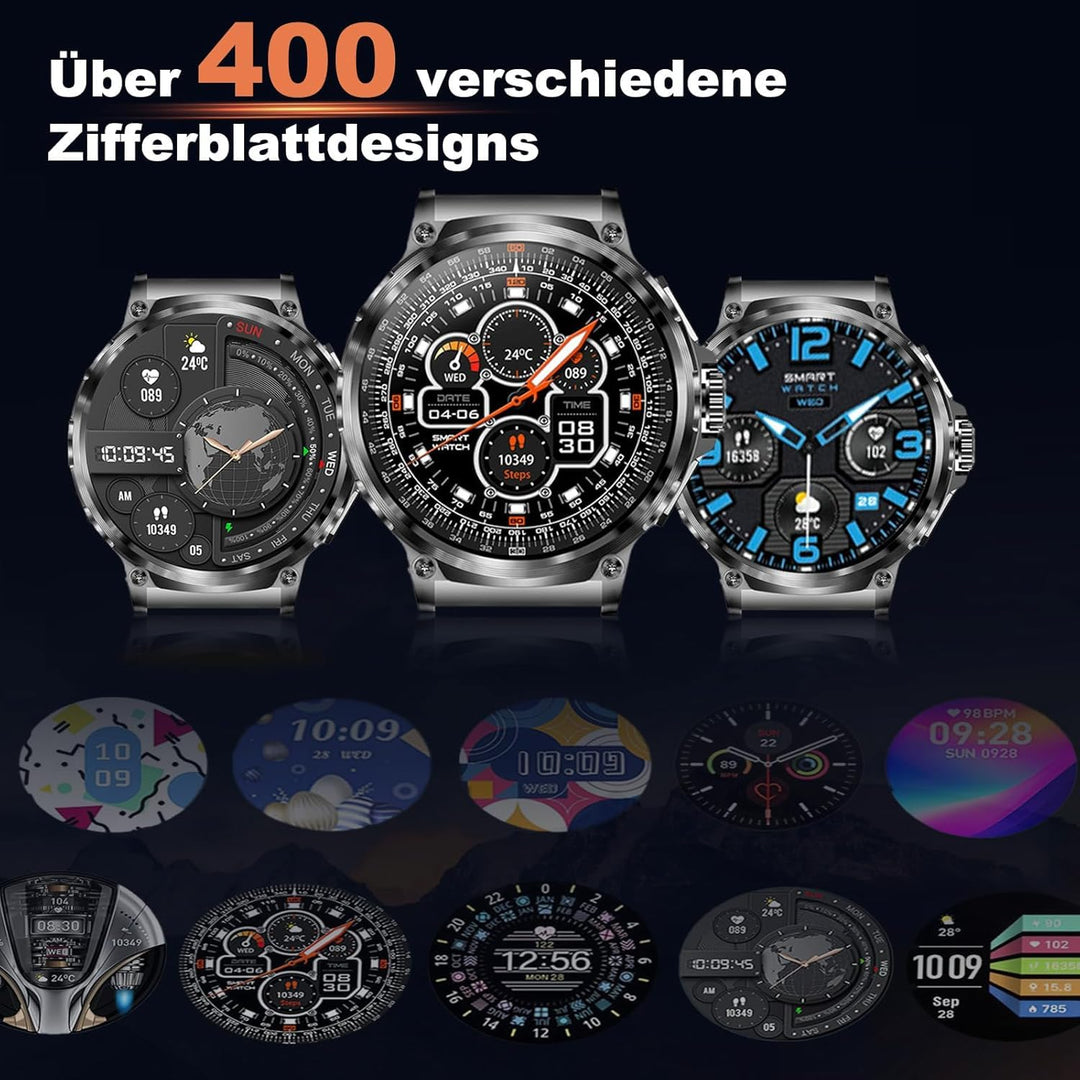 Smartwatch Herren 1,85 Zoll mit Bluetooth-Anruf und Gesundheitsmonitor - Bild 6