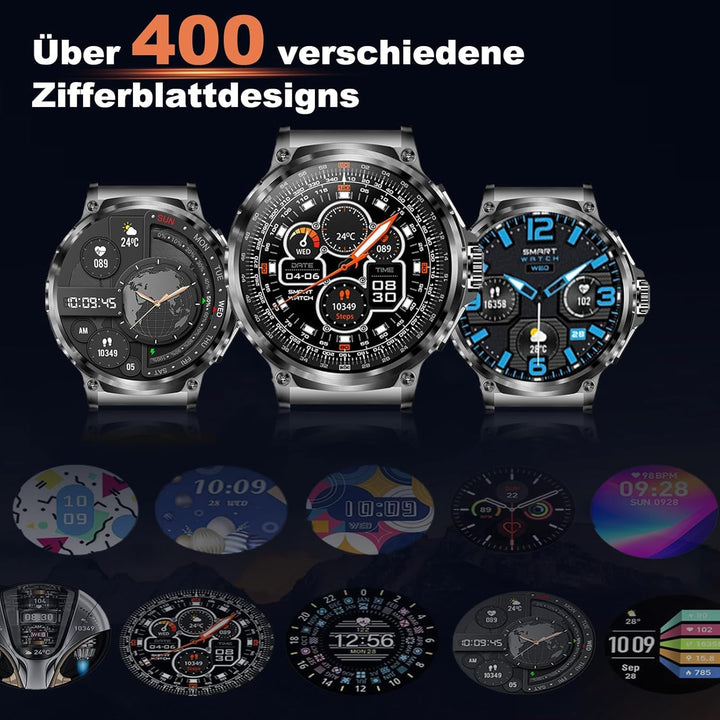 Smartwatch Herren 1,85 Zoll mit Bluetooth-Anruf und Gesundheitsmonitor - Bild 6
