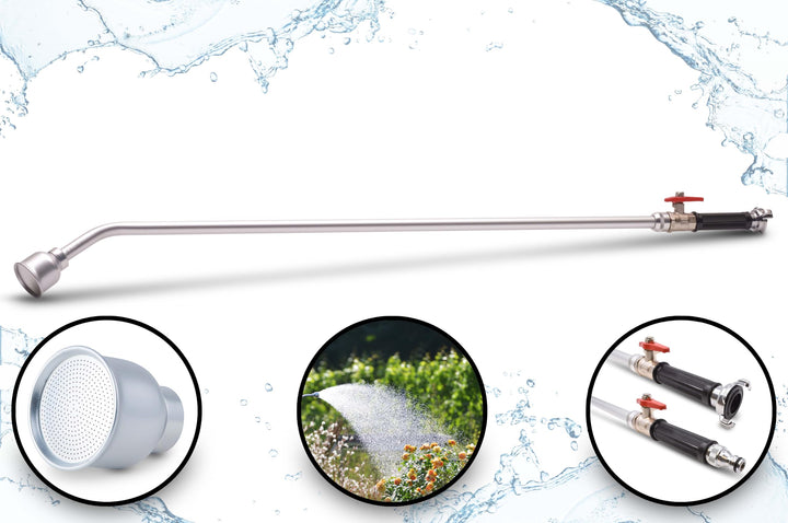 Giessstab Aluminium 115 cm mit Brausekopf 260 Löcher Klauenkupplung - Bild 2