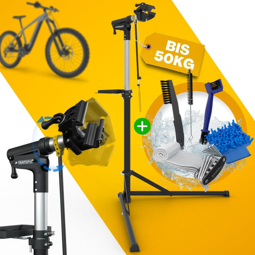 Fahrrad Montageständer Stahl/Alu bis 50 kg höhenverstellbar für E-Bike