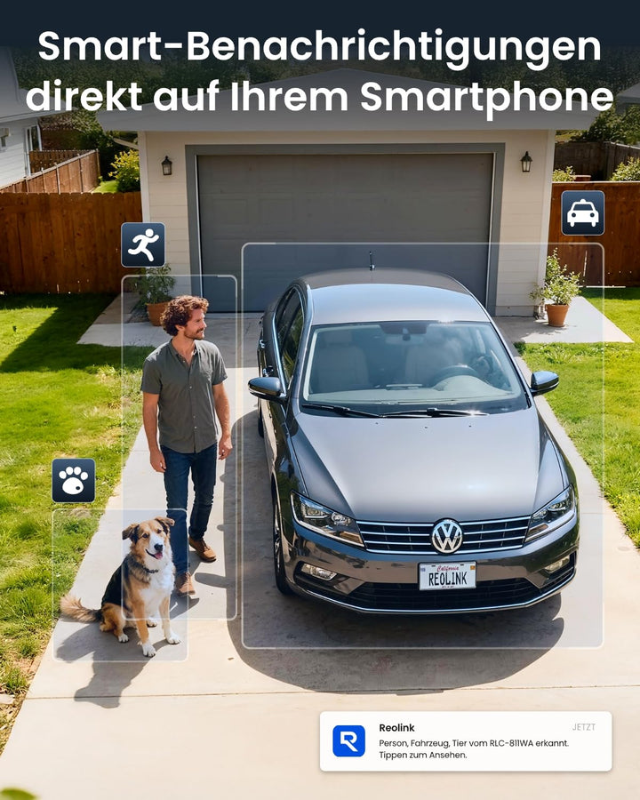 Überwachungskamera Aussen 4K 8MP WLAN mit 5x optischem Zoom - Bild 4