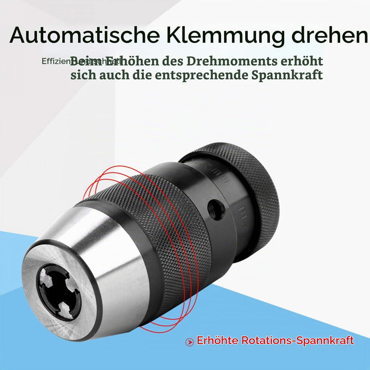 Schnellspannbohrfutter 0–13 mm Stahl B16 schlüssellos selbstspannend - Bild 4