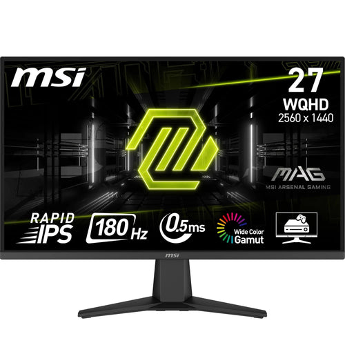 Gaming Monitor 27 Zoll WQHD 180 Hz Rapid IPS rahmenloses Design
