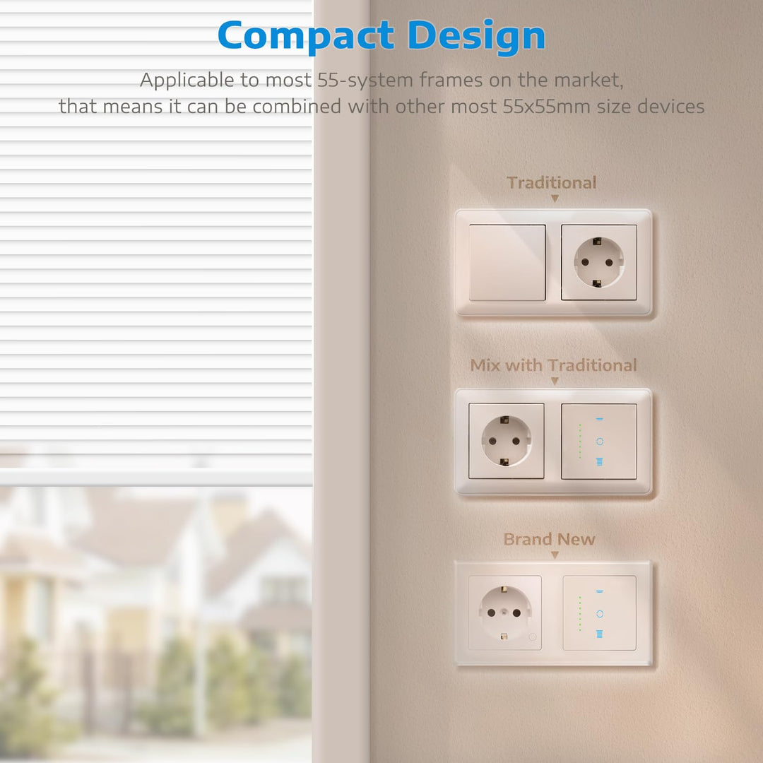 WLAN Rollladenschalter 4er-Set mit LED-Anzeige Smart Home 600W - Bild 7