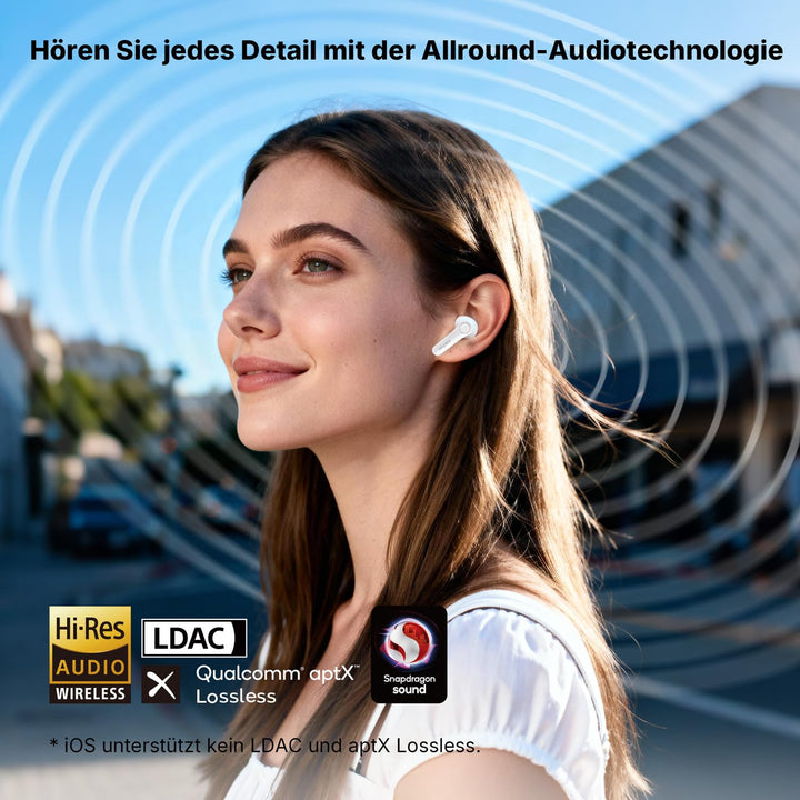 In-Ear Kopfhörer Bluetooth 6.0 Hybrid-ANC Hi-Res 54h Akku - Bild 4