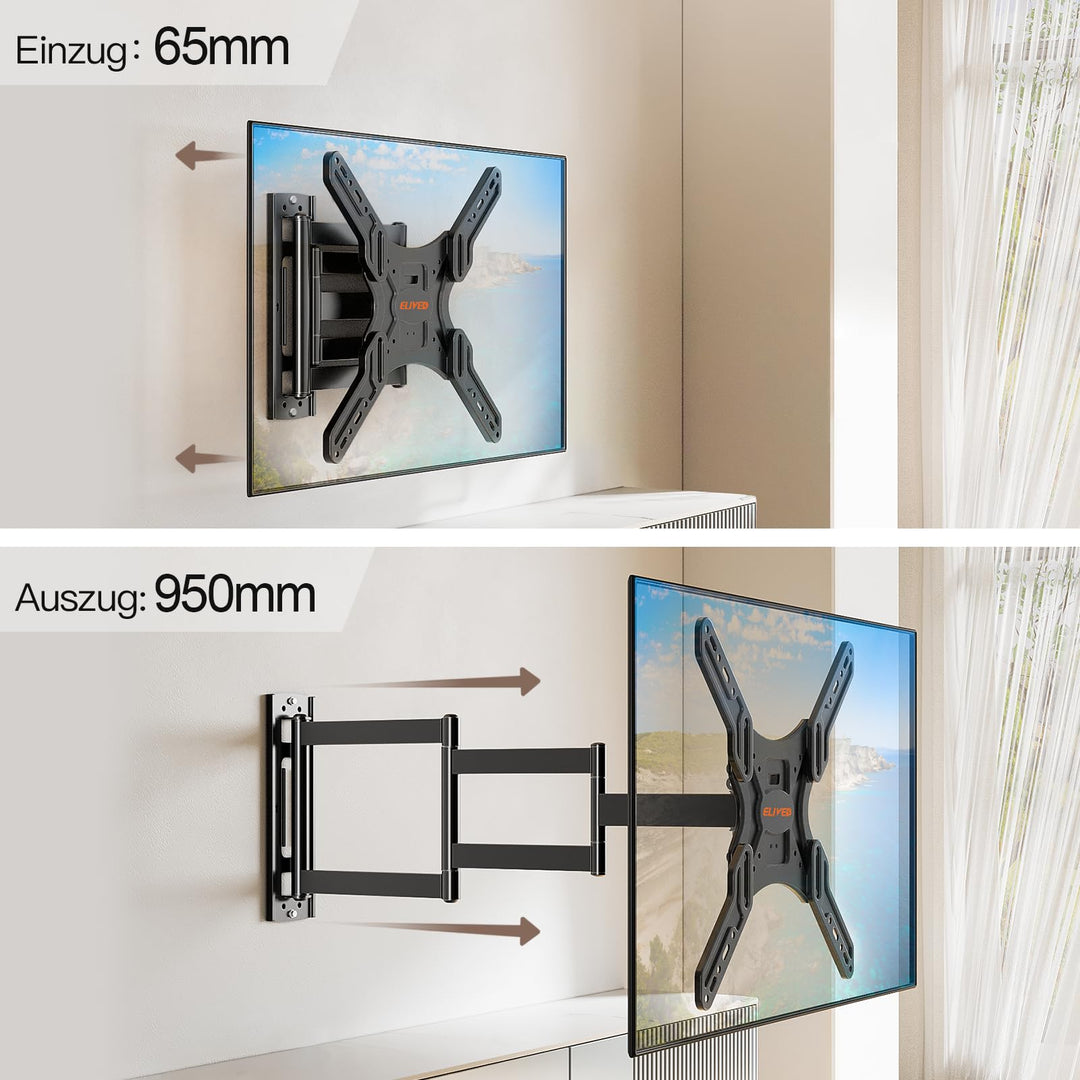 TV Wandhalterung 950mm langer Arm schwenkbar für 26-65 Zoll - Bild 6