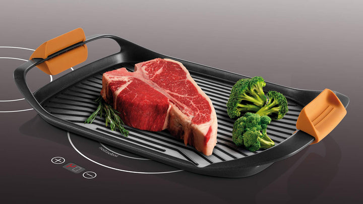 Grill-Bratpfanne Antihaft Induktion 42x28 cm mit 2 Wärmezonen - Bild 4