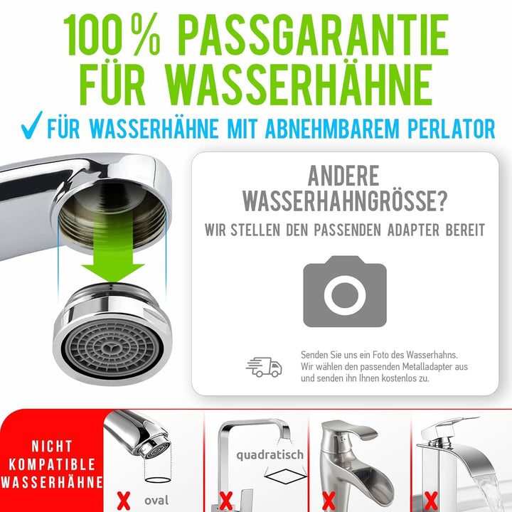 Wasserhahn-Filter Aragon 3000L Chrom mit Umschalthebel - Bild 3