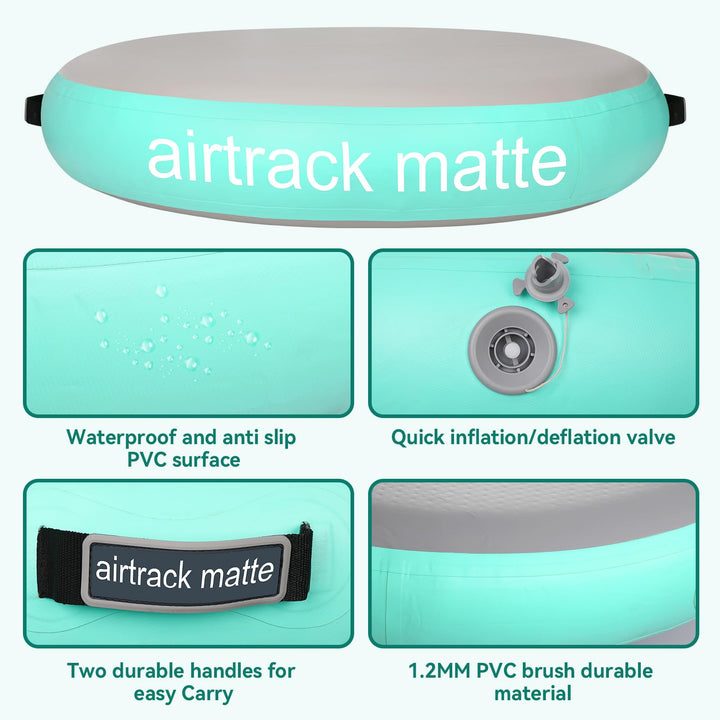 Aufblasbare Gymnastikmatte rund 100 cm Durchmesser 20 cm dick - Bild 5