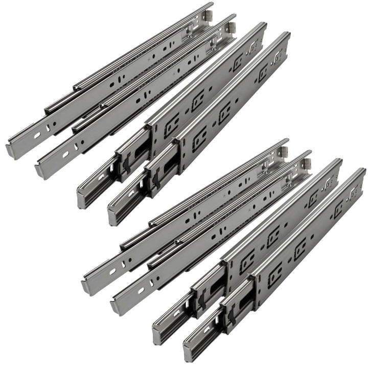 Vollauszug Stahl verzinkt 450 mm 45 kg Tragkraft – 4 Paar
