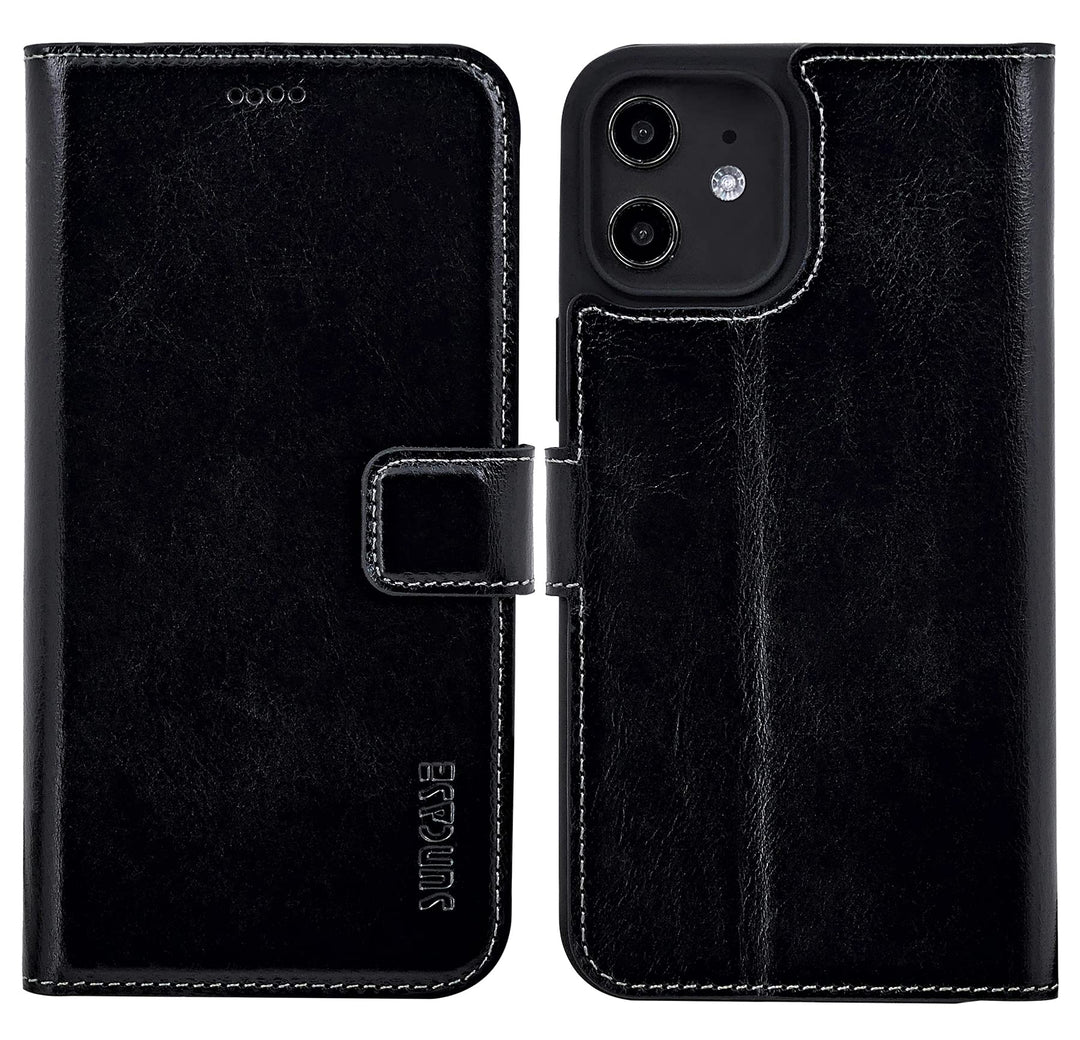 Handy-Lederhülle iPhone 12 mini Echtleder Slim mit 3 Kartenfächern - Bild 3