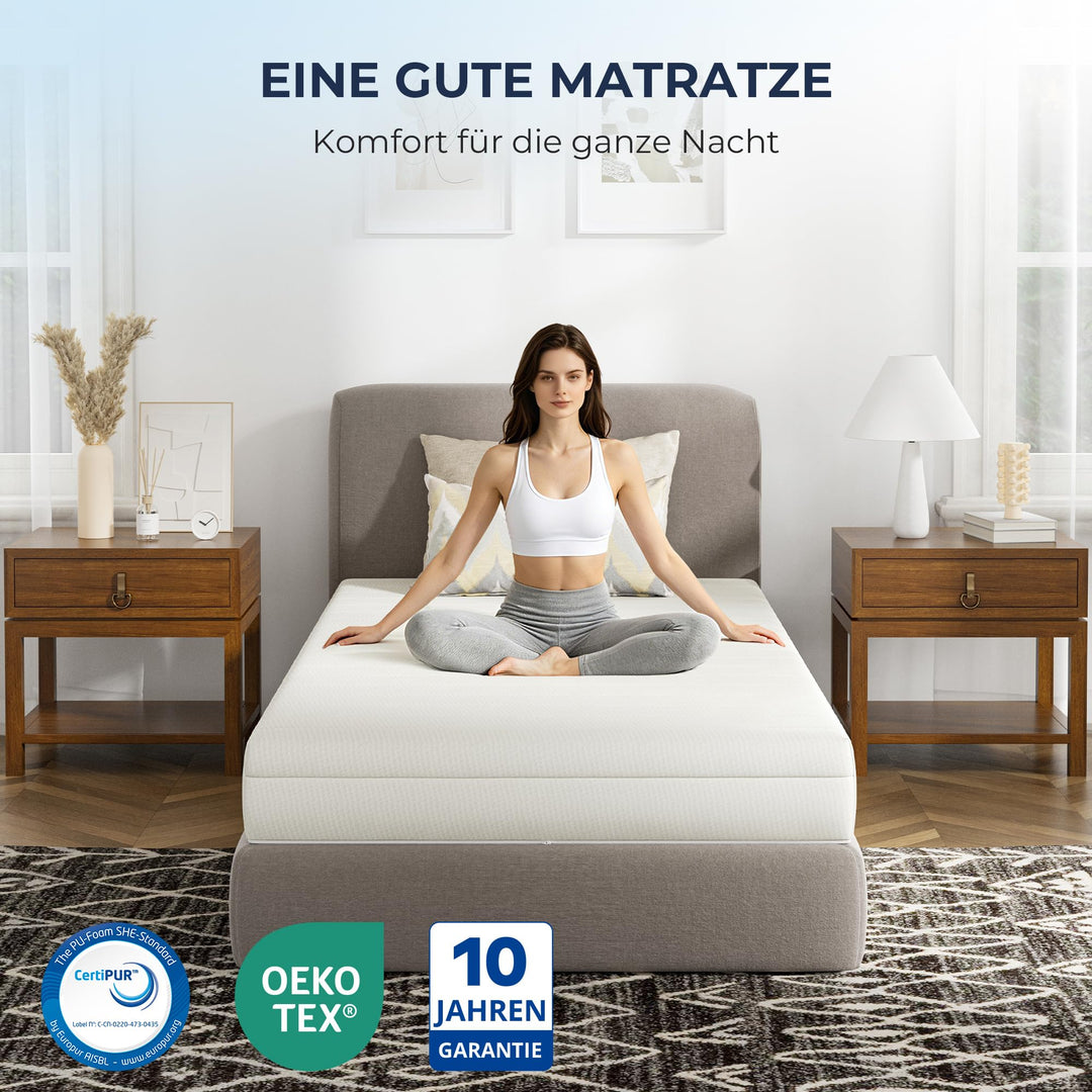Kaltschaummatratze 90x200 cm H3 7-Zonen mit waschbarem Bezug - Bild 9
