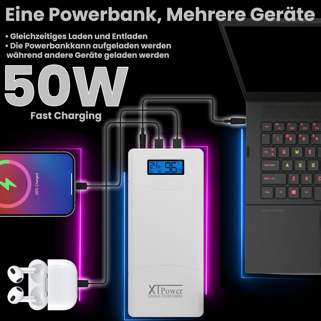 Powerbank 15600mAh QC3.0 mit LCD-Display &amp; 65W DC-Ausgang für Laptop - Bild 3