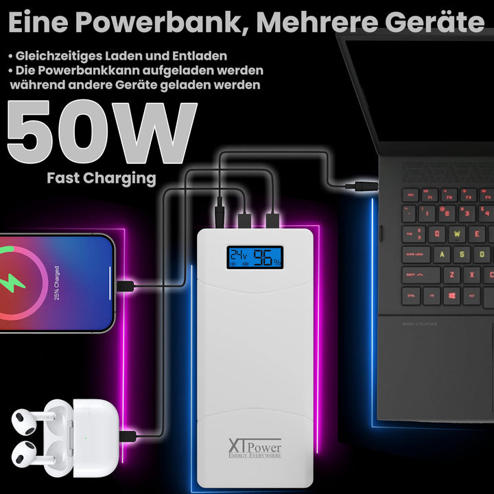 Powerbank 15600mAh QC3.0 mit LCD-Display &amp; 65W DC-Ausgang für Laptop - Bild 3