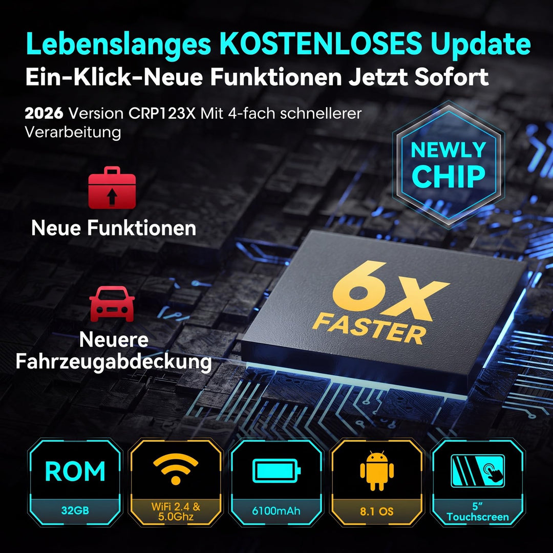 OBD2 Diagnosegerät 7 Reset-Funktionen 64GB Android WiFi PKW SUV - Bild 3
