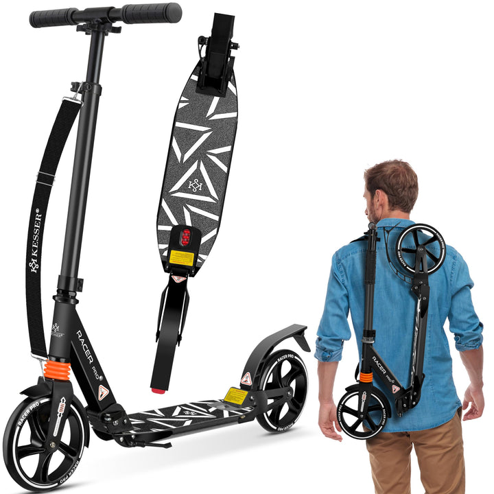 Cityroller Erwachsene Aluminium 205mm PU-Räder klappbar bis 100kg