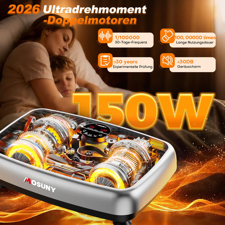 Vibrationsplatte Dual-Motor mit Bluetooth-Lautsprecher 120 Stufen - Bild 2