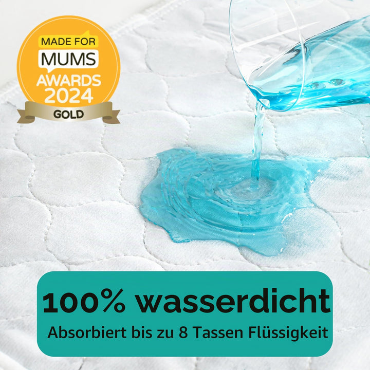 Matratzenauflage Kinder wasserdicht 86x91cm atmungsaktiv 2er-Pack - Bild 2