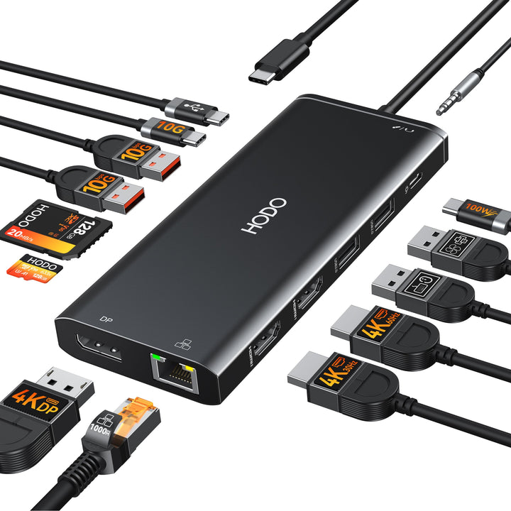 Dockingstation USB-C 14-in-1 Triple Display 4K mit 100W PD