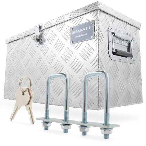 Aluminium Deichselbox 61,5x26,5x30 cm 47 L Werkzeug Camping
