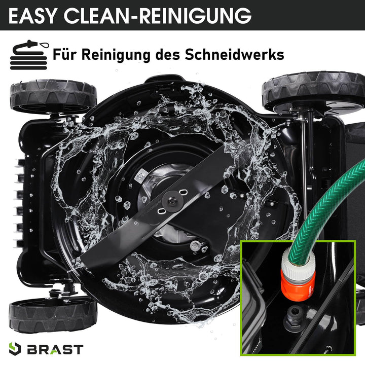 Benzin Rasenmäher mit Hinterradantrieb 41cm 3-in-1 Mulchen 40L - Bild 9