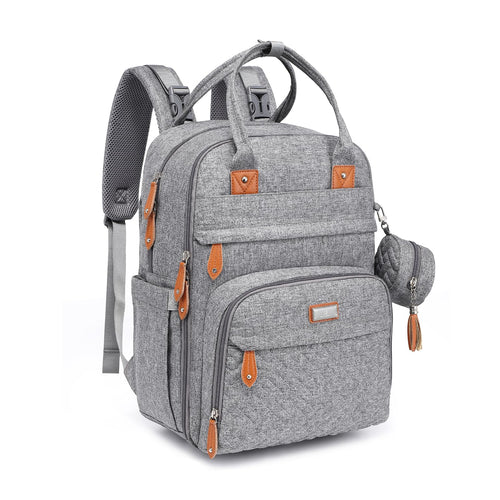 Wickelrucksack 26L wasserabweisend 17 Taschen mit Wickelauflage