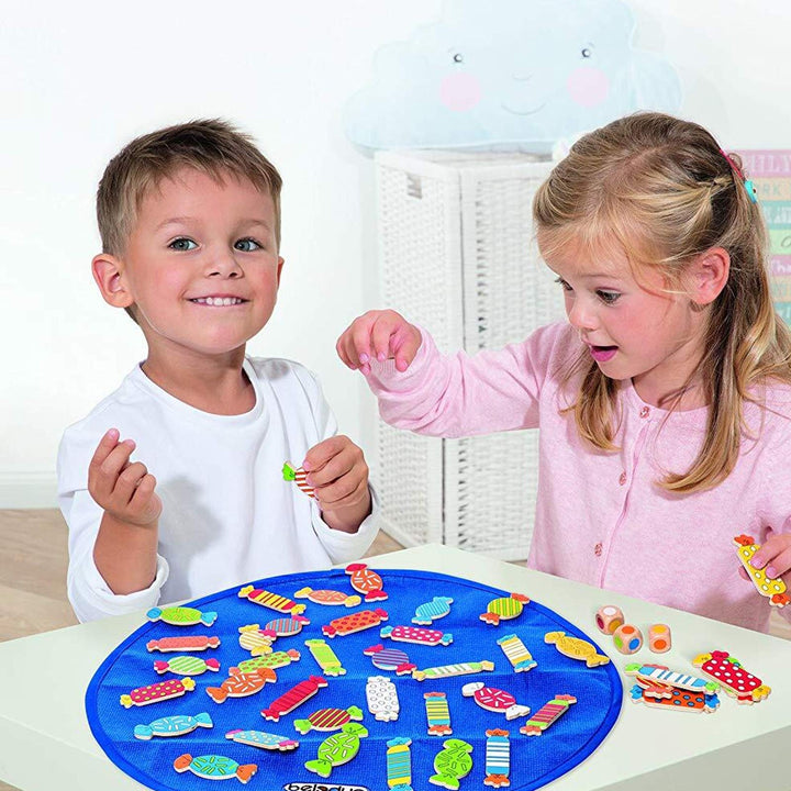 Lernspiel Candy Farbwürfelspiel Holz ab 4 Jahren 1-8 Spieler