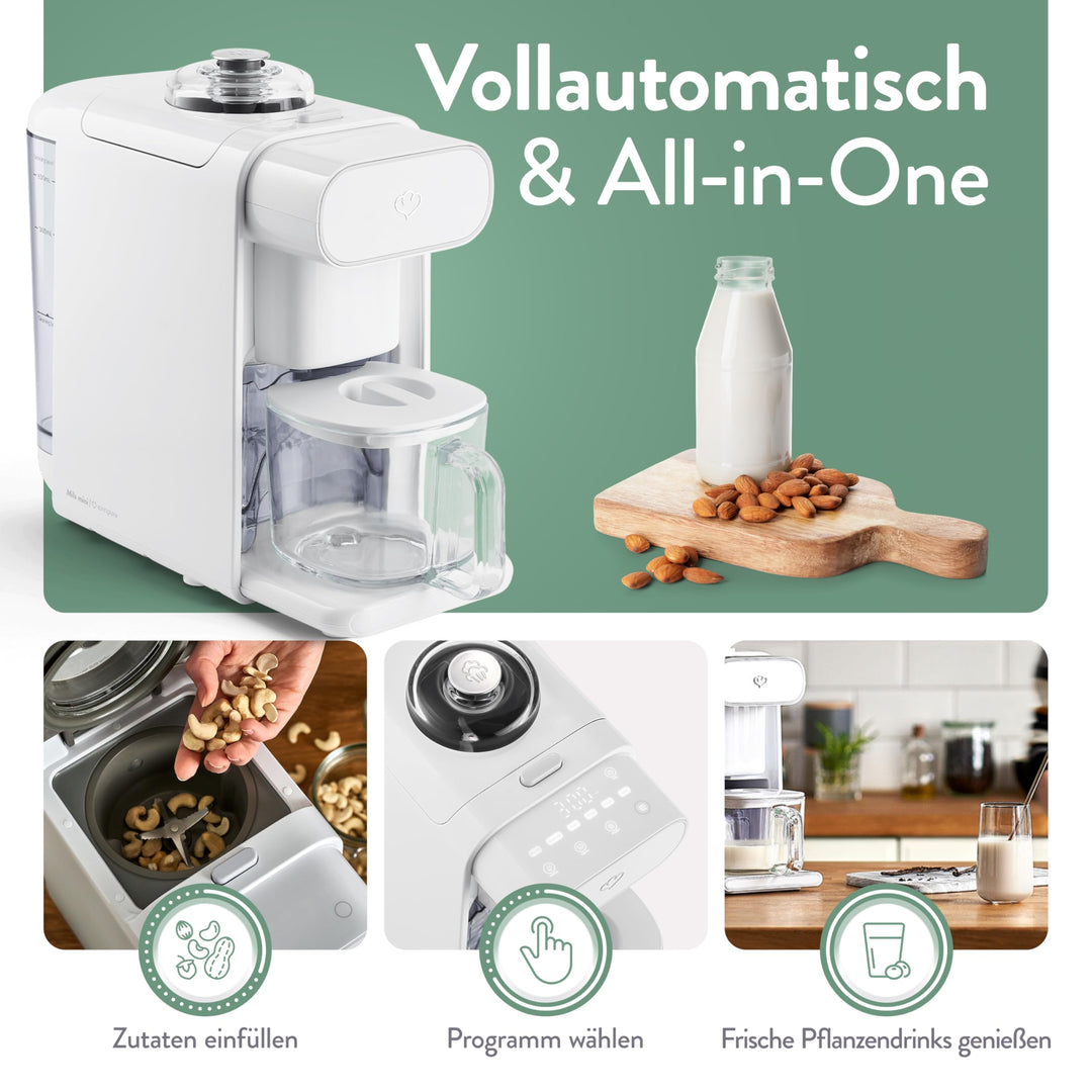 Pflanzenmilchbereiter 6 Programme 300-1000ml mit Timer &amp; Reinigungsfunktion - Bild 2