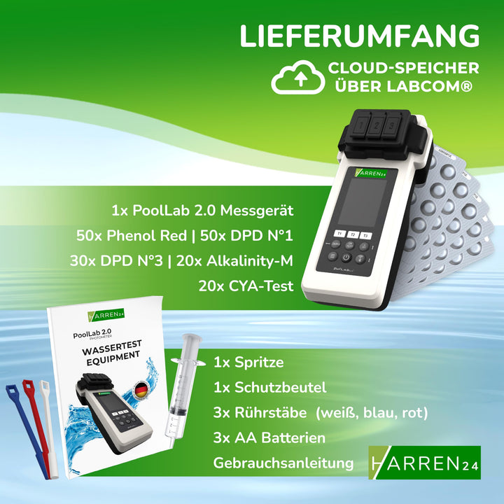 Pool-Photometer elektronisch 24 Parameter Bluetooth Wi-Fi mit 170 Testtabletten - Bild 3