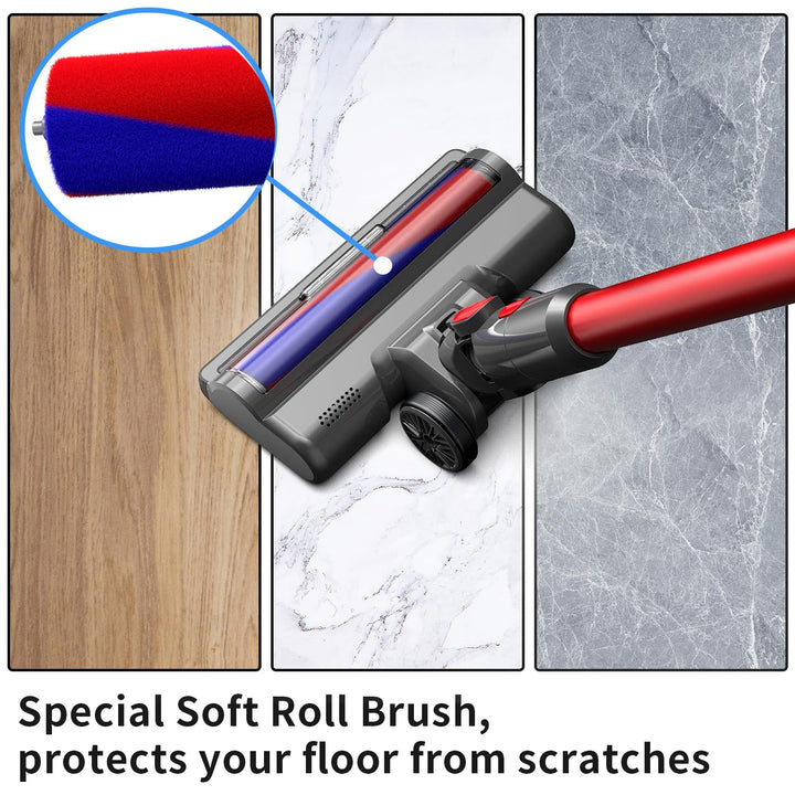 Softwalzen-Bodendüse für Dyson V7 V8 V10 V11 V15 mit Frontlicht - Bild 6