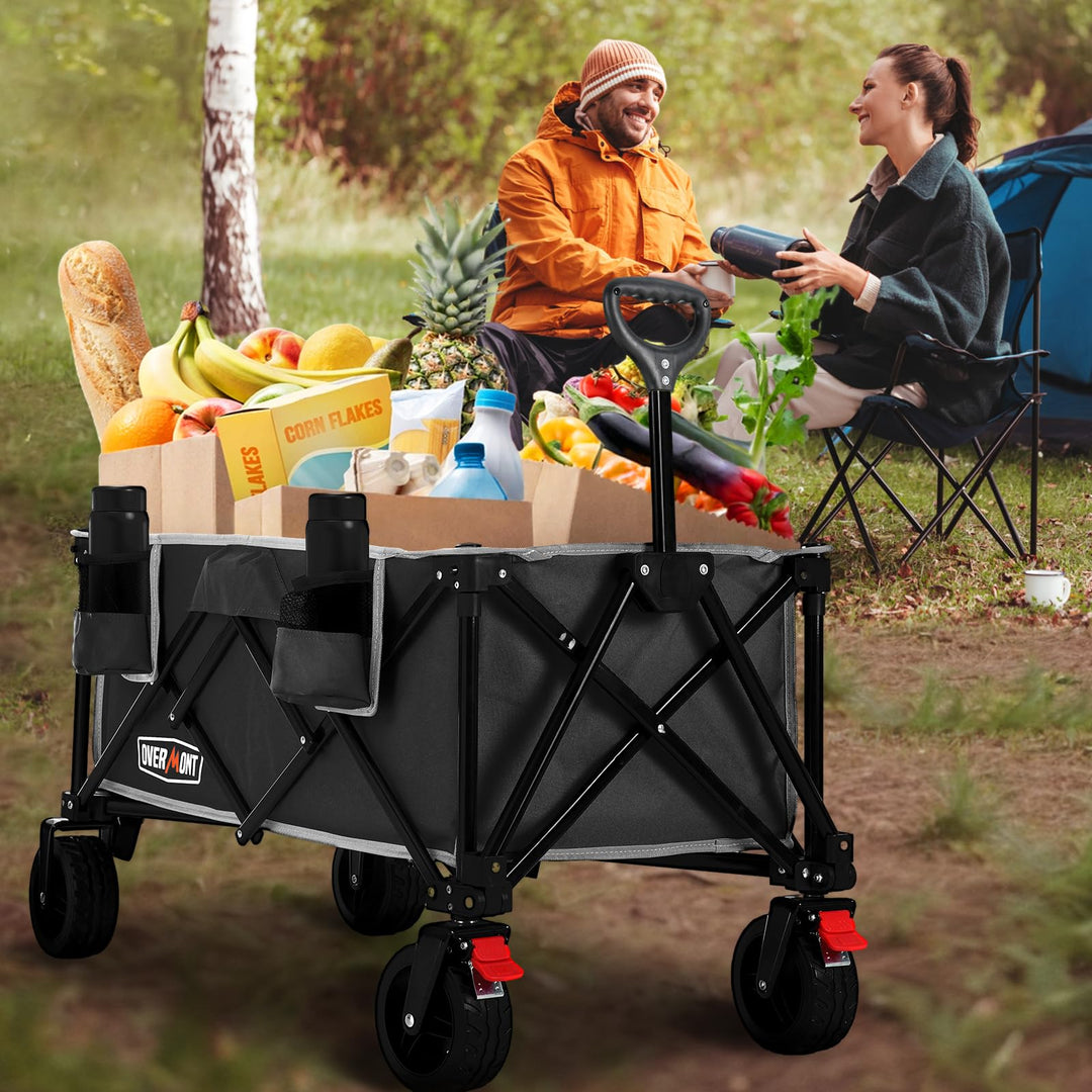 Bollerwagen faltbar 150L All-Terrain-Räder 150kg Tragkraft - Bild 8