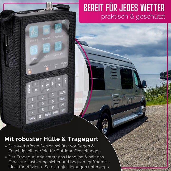 Sat Finder DVB-S/S2 mit LCD-Display und Tonsignal für Camping - Bild 5