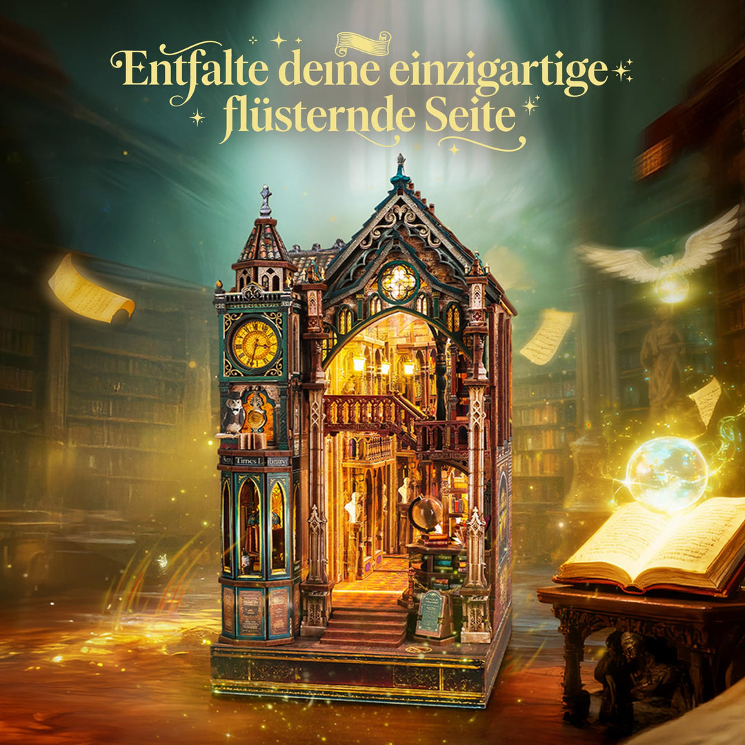 Book Nook 3D Holzpuzzle mit LED Unendliche Bibliothek 315 Teile - Bild 2