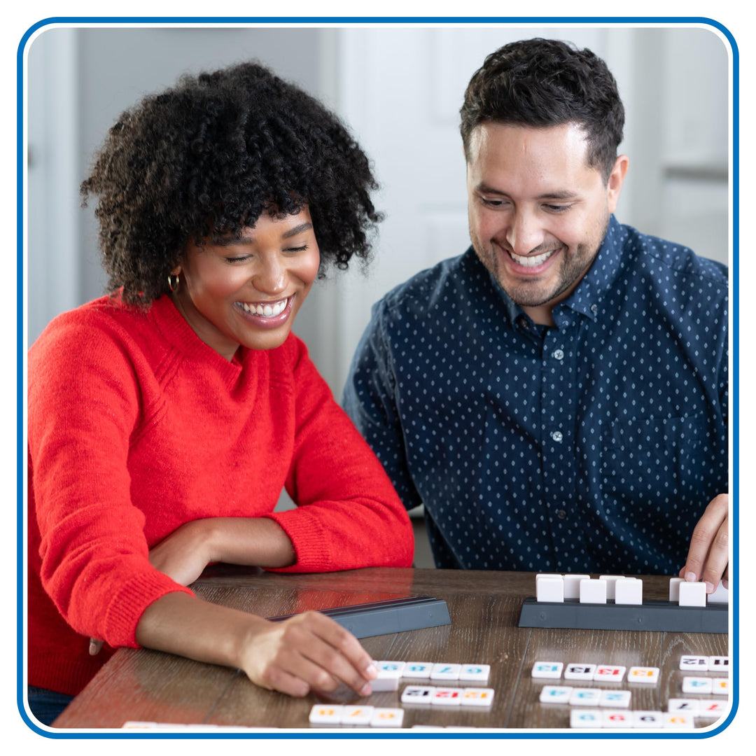 Rummikub XXL Brettspiel mit riesigen Zahlen für 2-4 Spieler ab 7 Jahren - Bild 5
