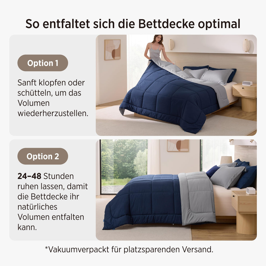 Bettdecke mit integriertem Bezug 135x200 Mikrofaser Ganzjahres - Bild 7