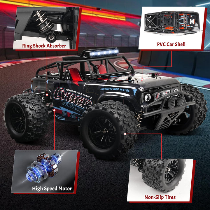 RC Auto 4WD 1:18 Offroad 40 km/h mit 2 Akkus 60 Min Fahrspass - Bild 5