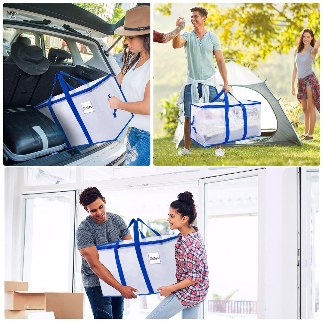 Aufbewahrungstasche transparent 105 L 8er-Set mit Reissverschluss - Bild 6