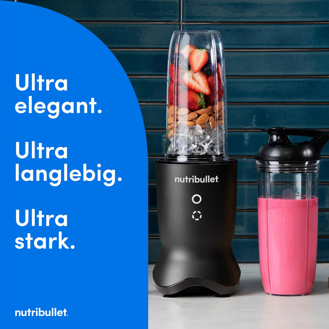 Standmixer 1200W mit Tritanbehälter 900ml+700ml, 2 To-Go-Deckel - Bild 2