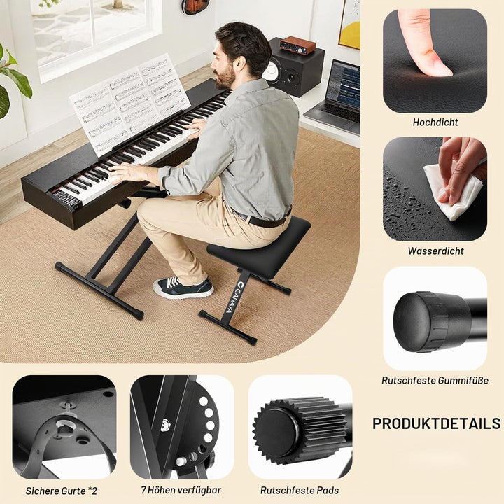 Keyboard-Set Ständer und Bank höhenverstellbar für 61–88 Tasten - Bild 4