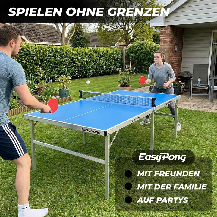Tischtennisplatte klappbar 182x91 cm MDF Indoor &amp; Outdoor - Bild 4