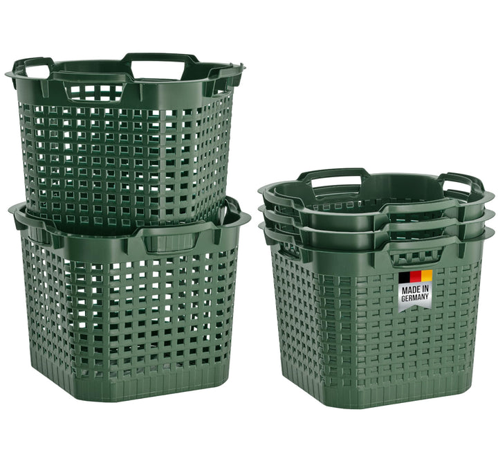 Erntekorb 25 Liter 5er-Set HDPE stapelbar Garten und Haushalt
